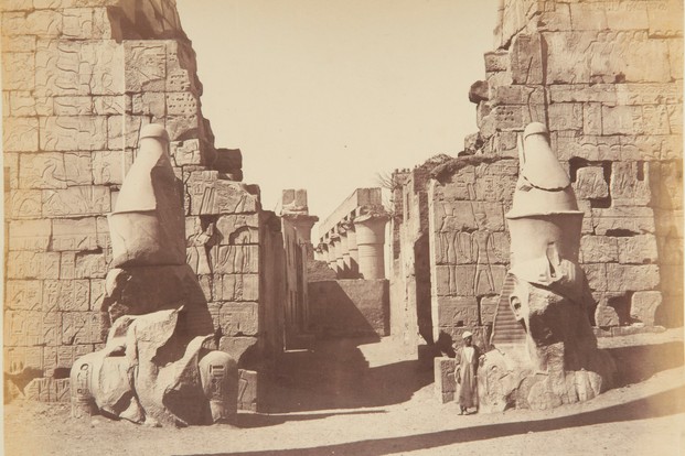 Giant busts of Rameses II