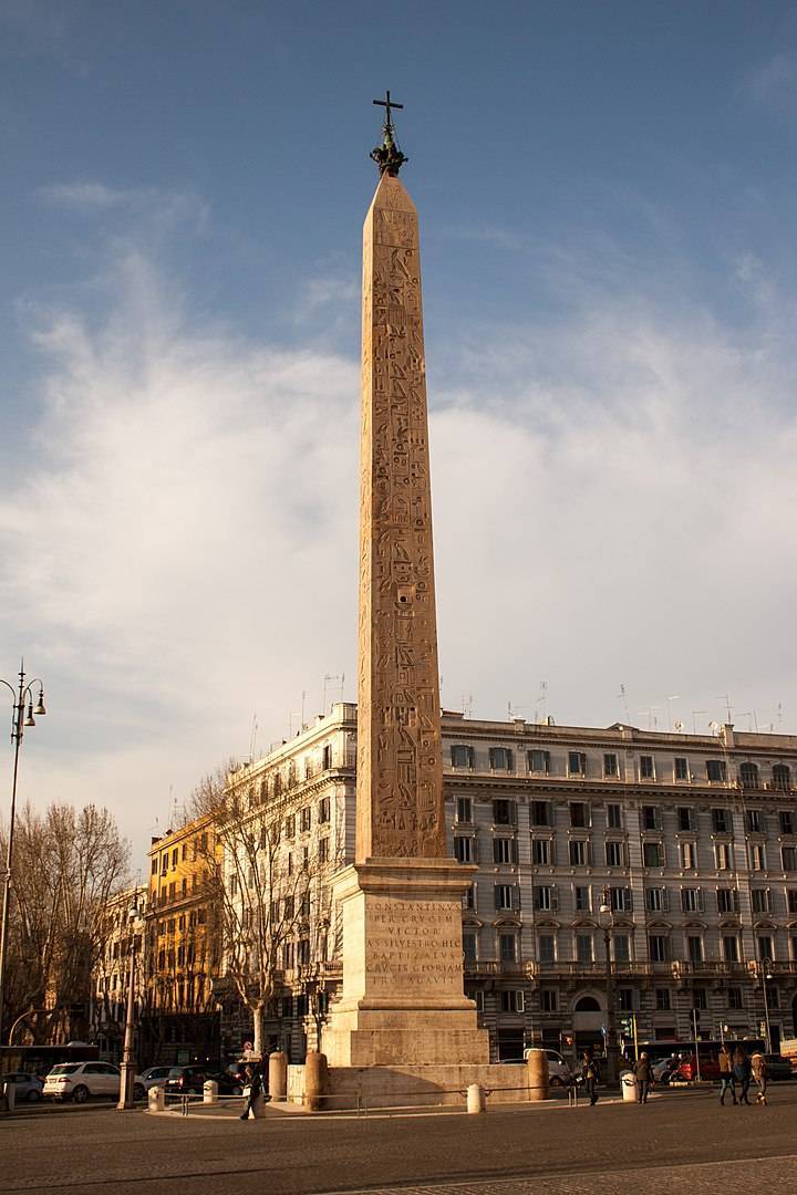 Thutmose III's obelisk, today standing in Rome as the Lateran Obelisk
