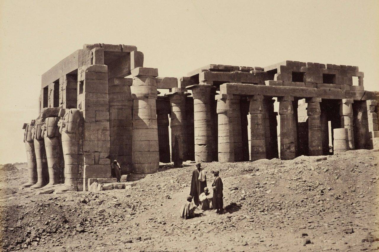 General view from the south east Thebes