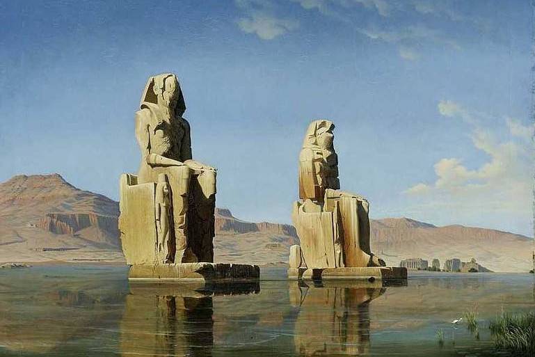 Colossi of Memnon in Egypt