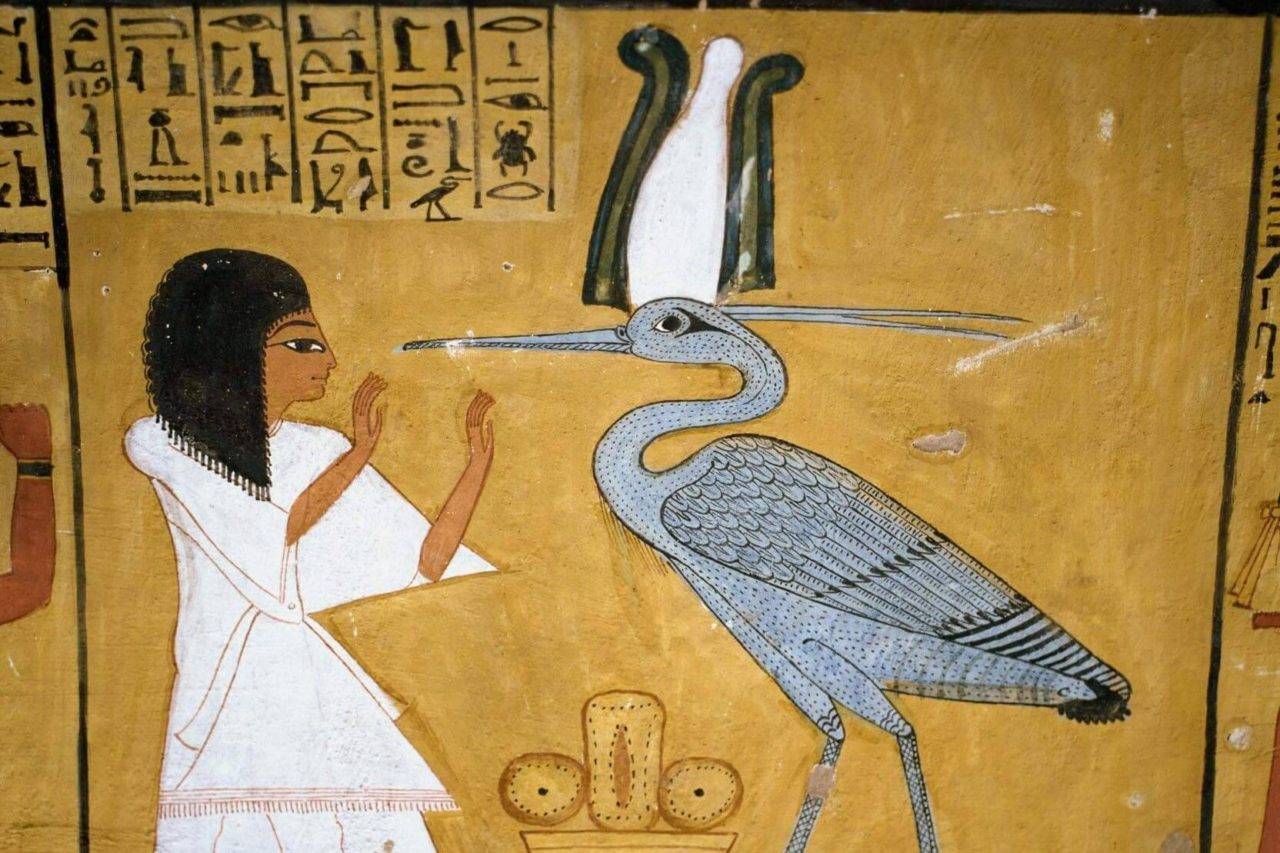 Painting of the Bennu-bird