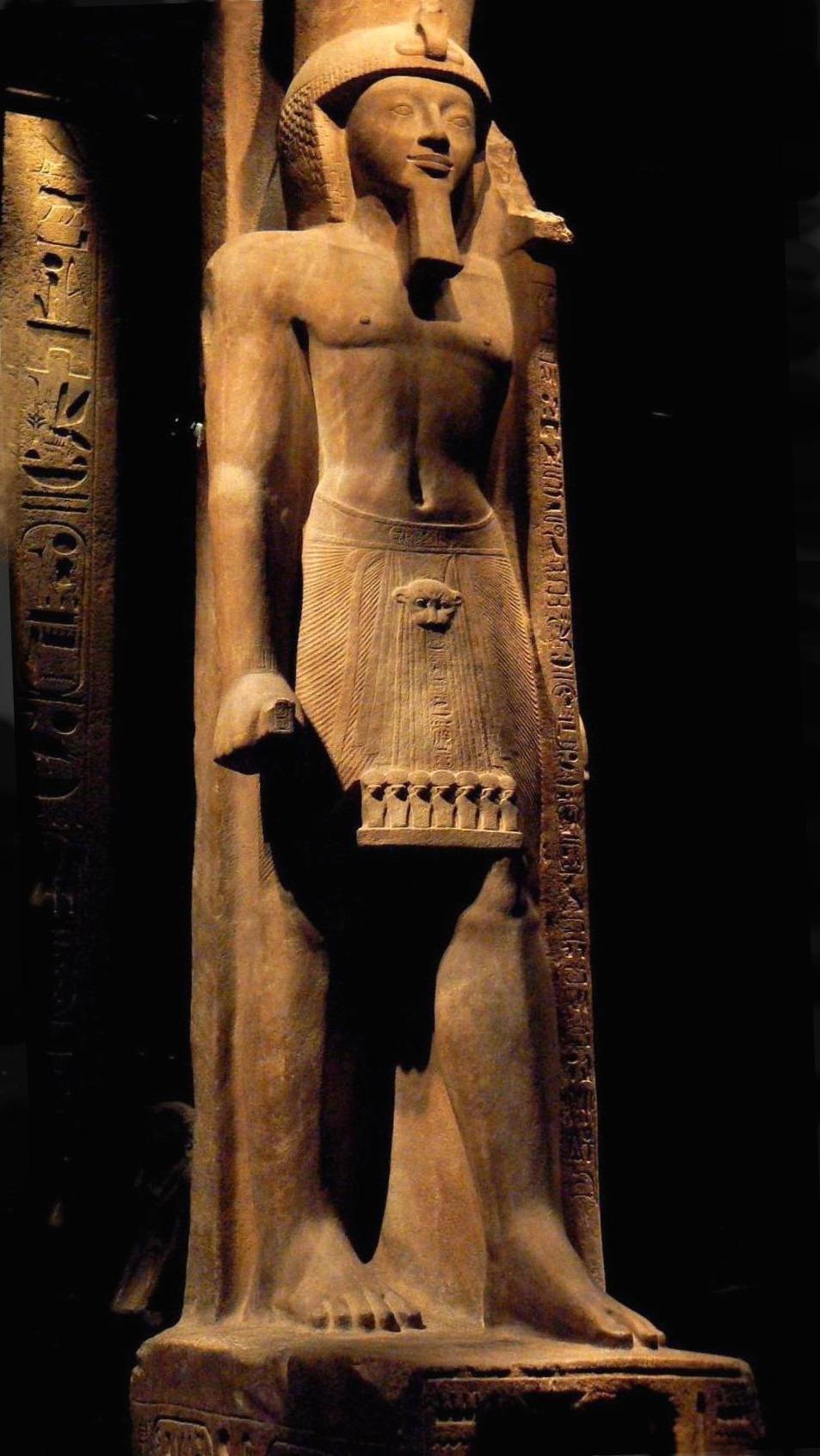 Quartzite statue of the ancient Egyptian Pharaoh Seti II