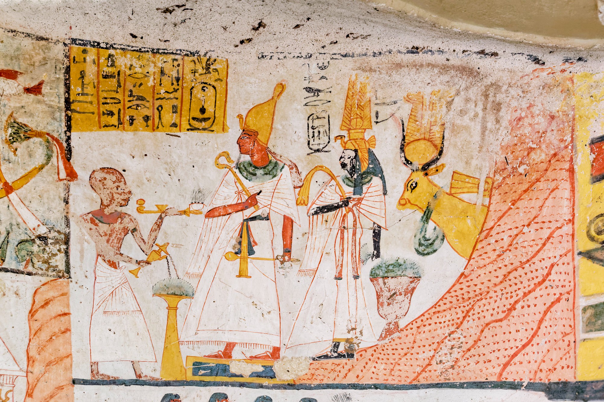 Ameneminet making a libation offering in TT277