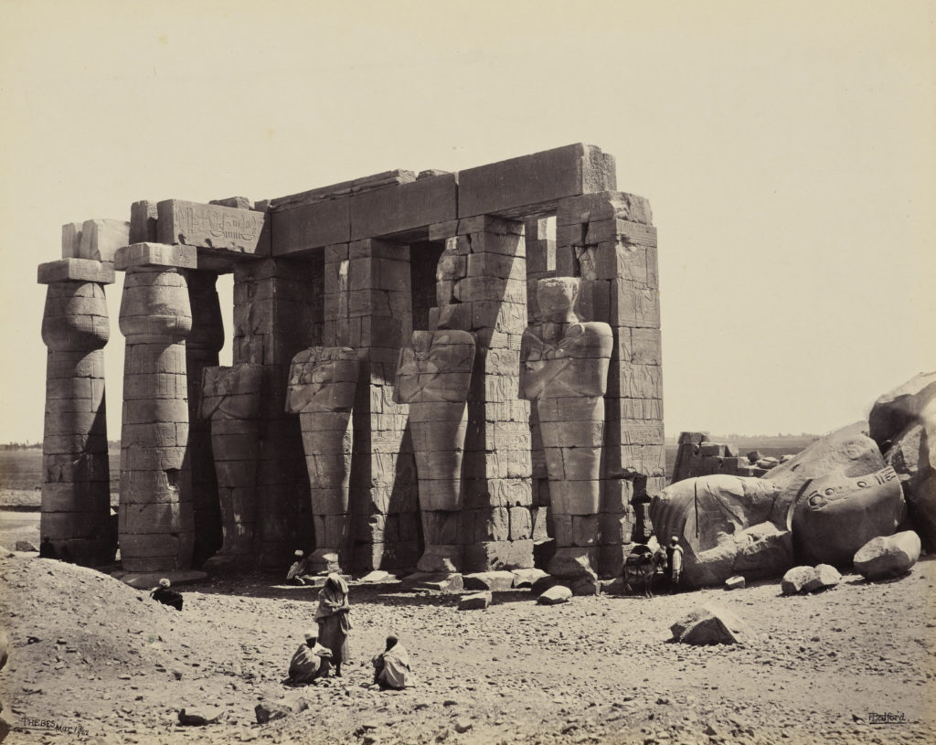 North Portico and Prostrate Colossus 1862