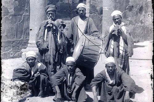 Arab Musicians, Luxor 1864