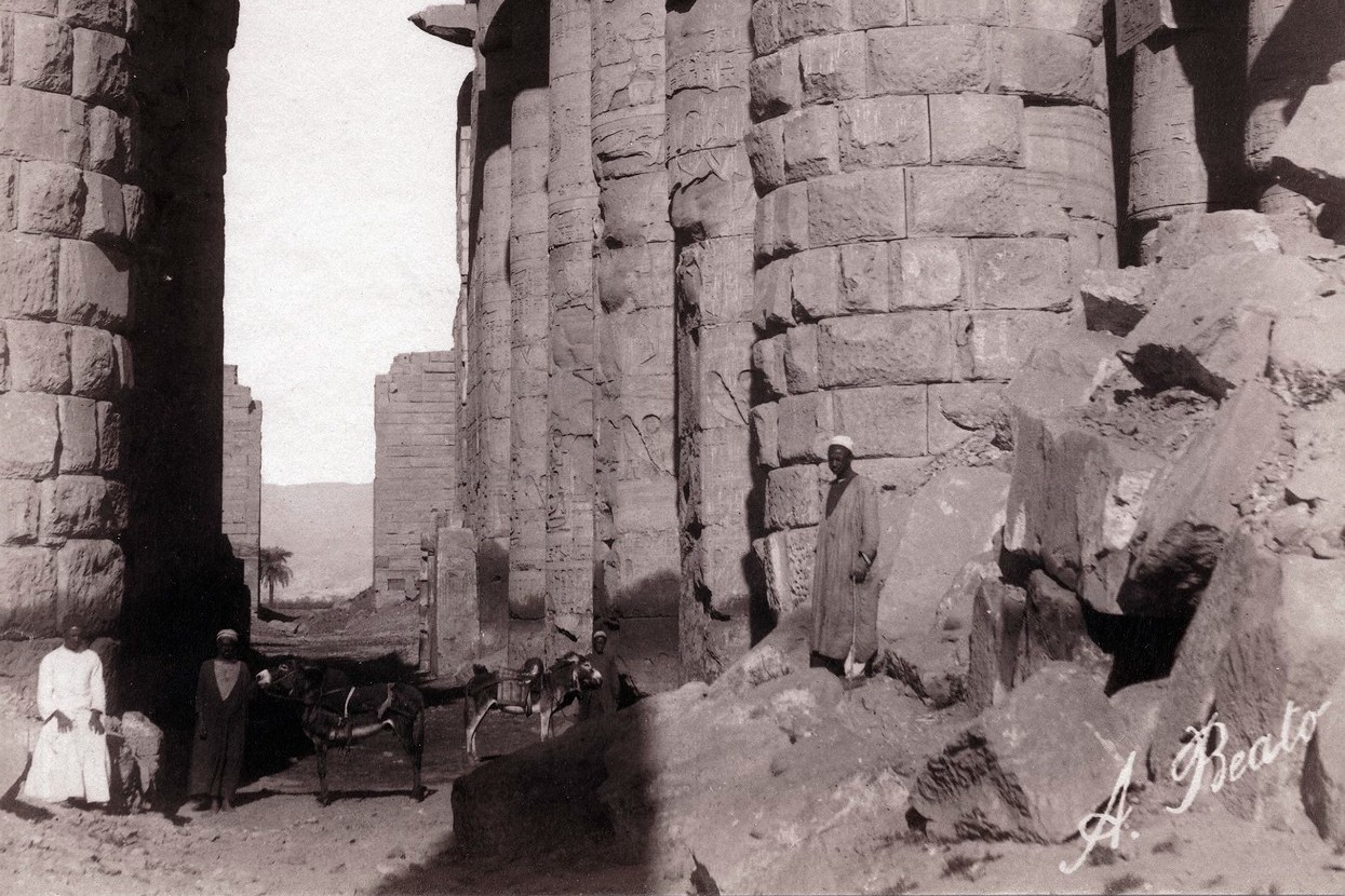View of Central Colonnade, Karnak 1864