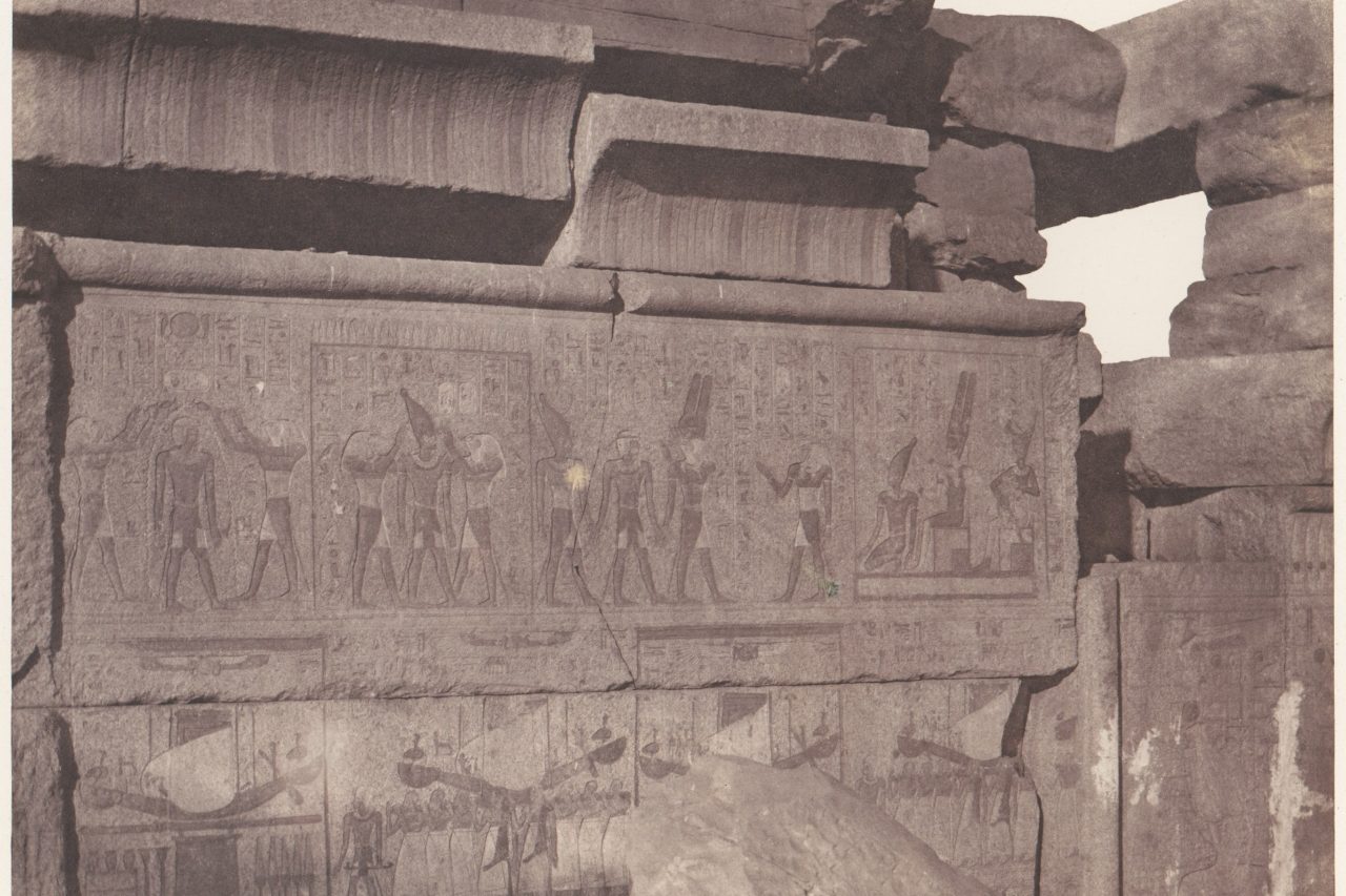 Karnak (Thebes), Palace - Granite Construction - Carved Decoration and Puente