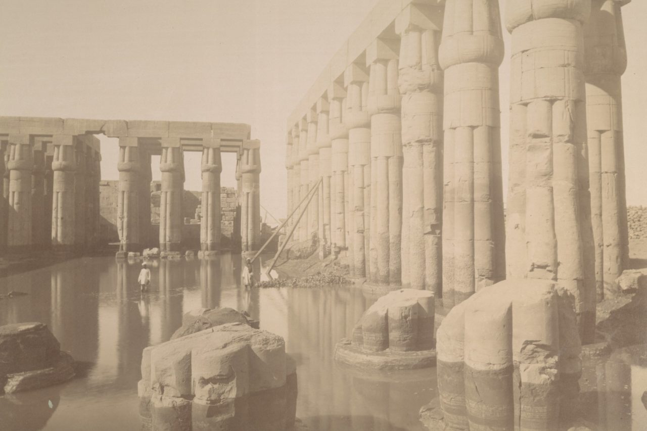 Luxor: view of the temple 1864