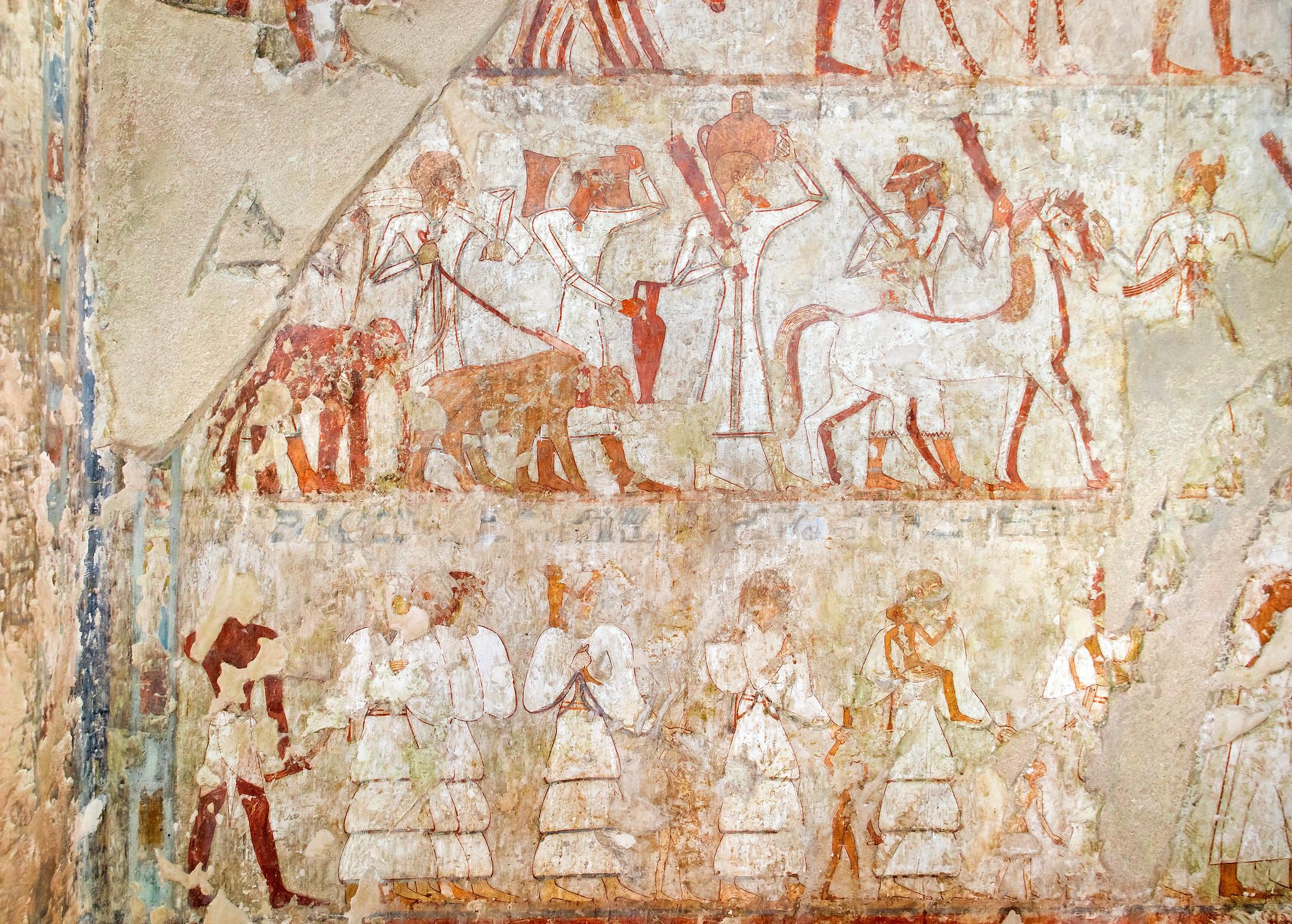 Foreign tribute scene in the Tomb of Rekhmire (TT100)