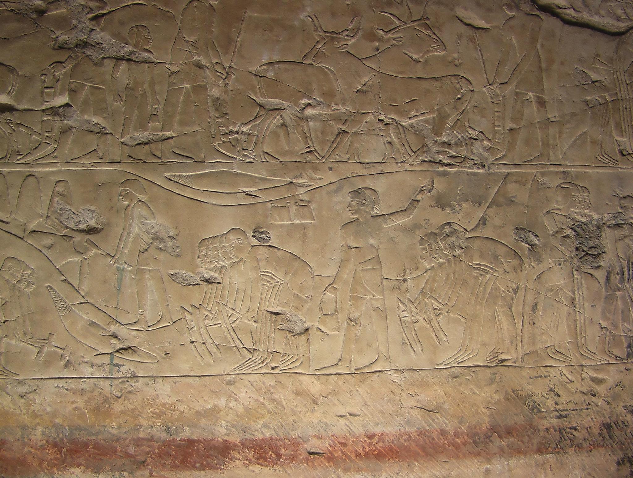 Market and trading scene in the Tomb of Khaemhat (TT57)