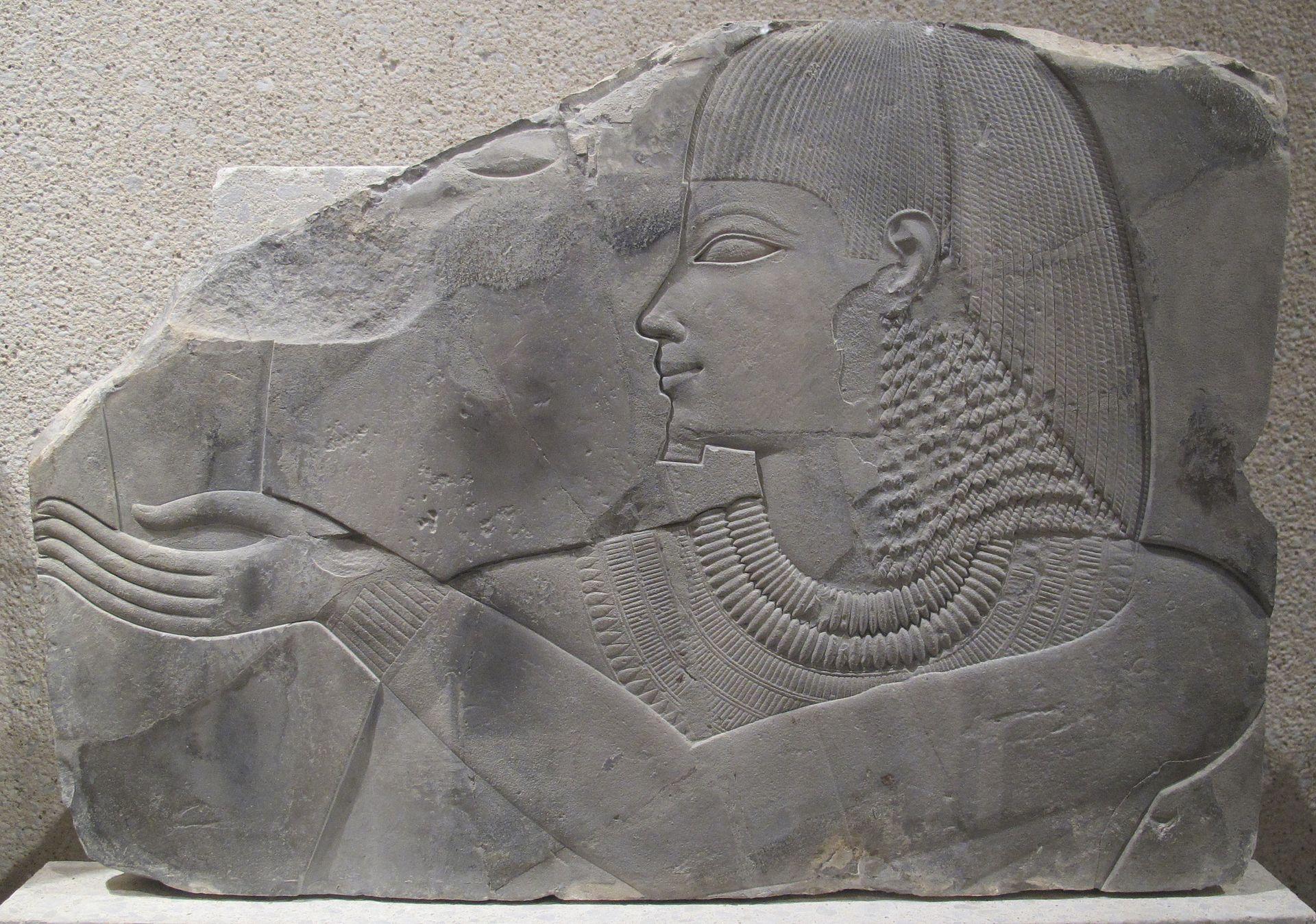 Carved relief decoration inside the Tomb of Khaemhat (TT57) in Sheikh Abd el-Qurna, Luxor