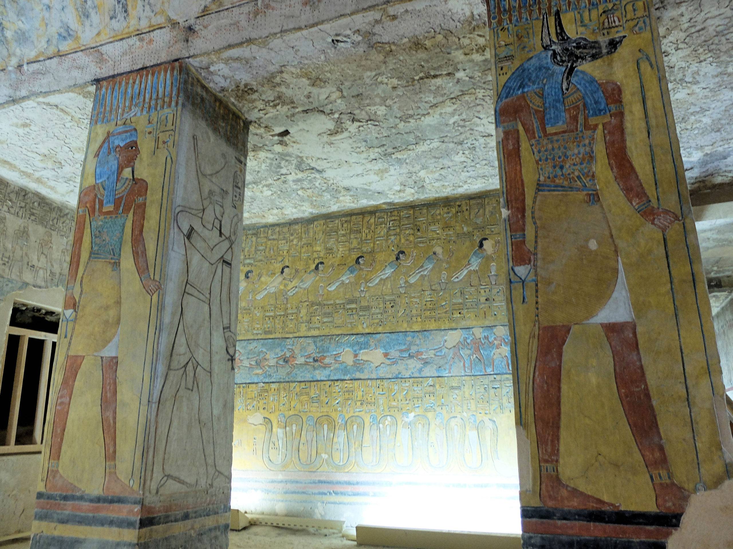 Decorated chamber inside KV14, the tomb of Tausert and Setnakht