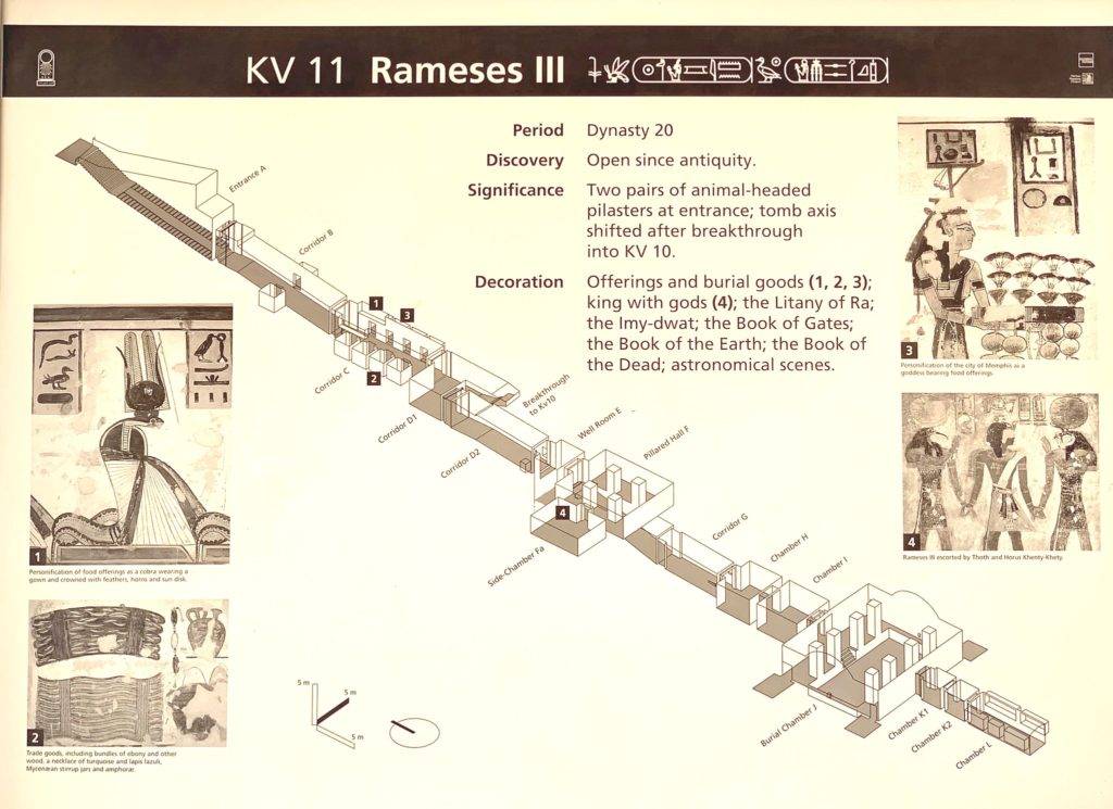 Plan of the tomb of Ramses III