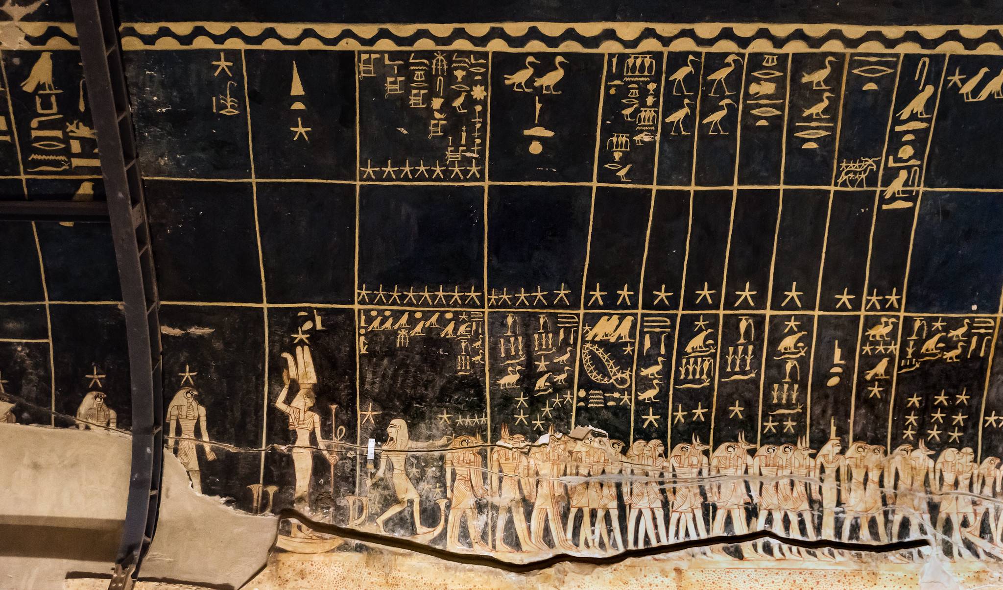 Astronomical ceiling in KV17 with Sothis and Orion
