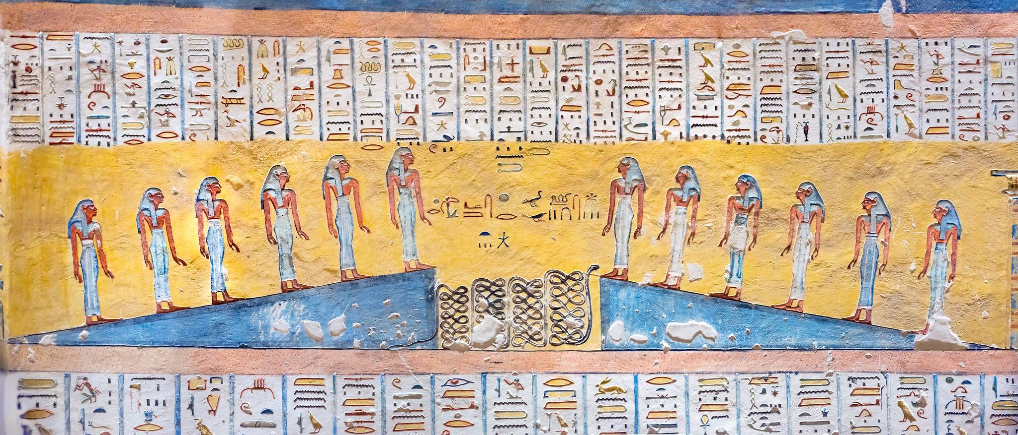 Book of Nut depiction in the burial chamber of Ramesses IV (KV2)