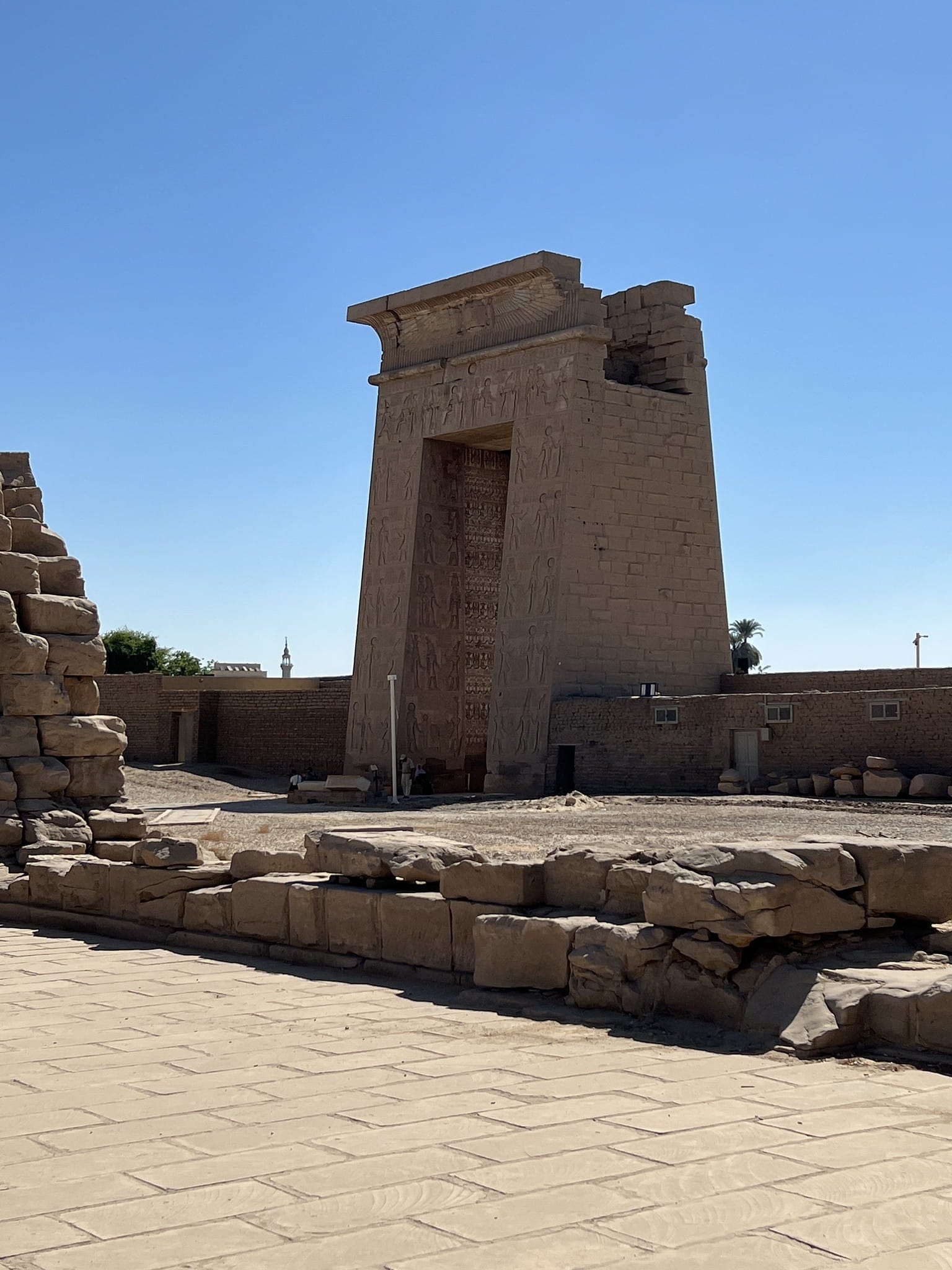 The Gateway of Ptolemy III at the Khonsu Temple in Karnak