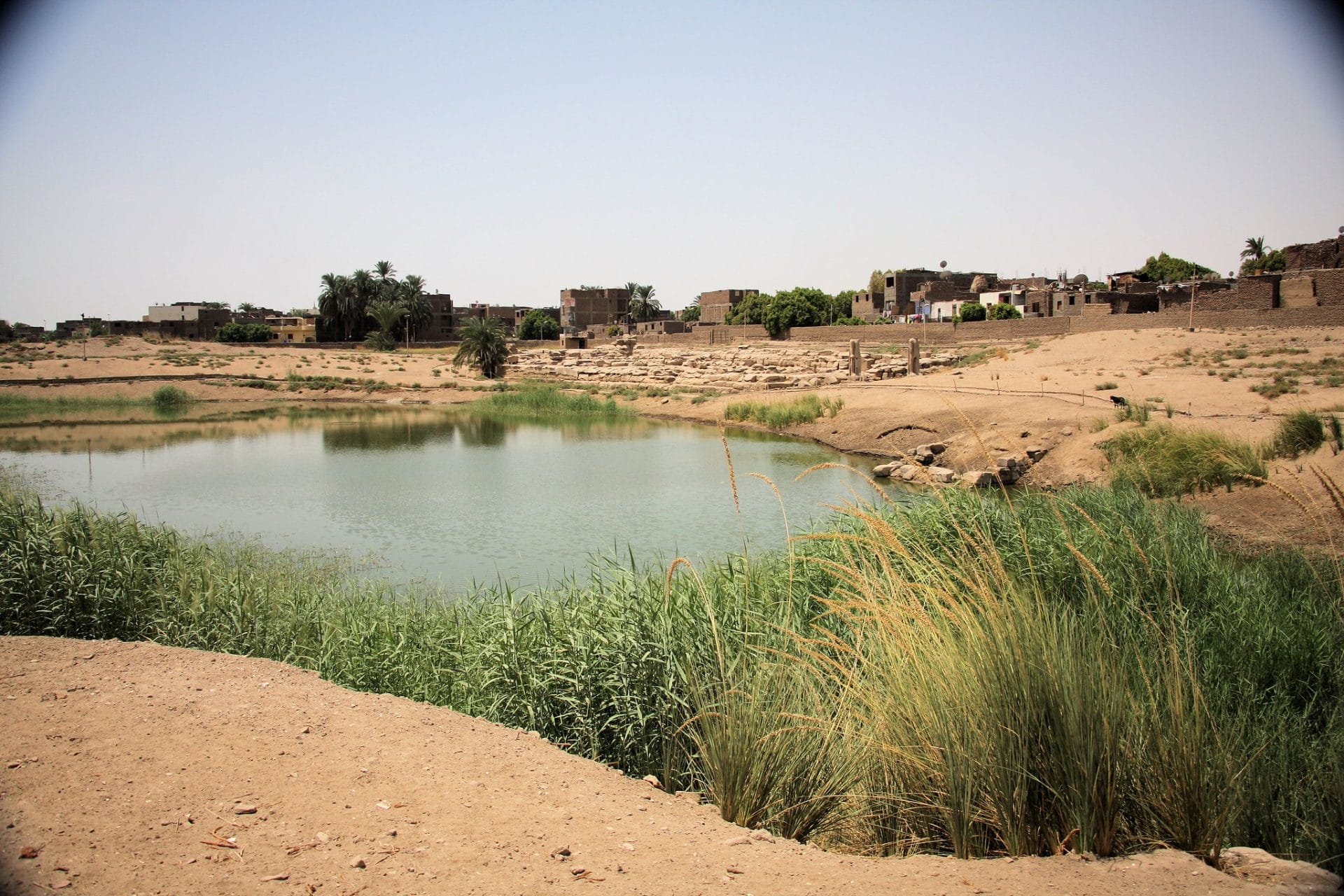 The Isheru Sacred Lake at the Mut Precinct in Karnak