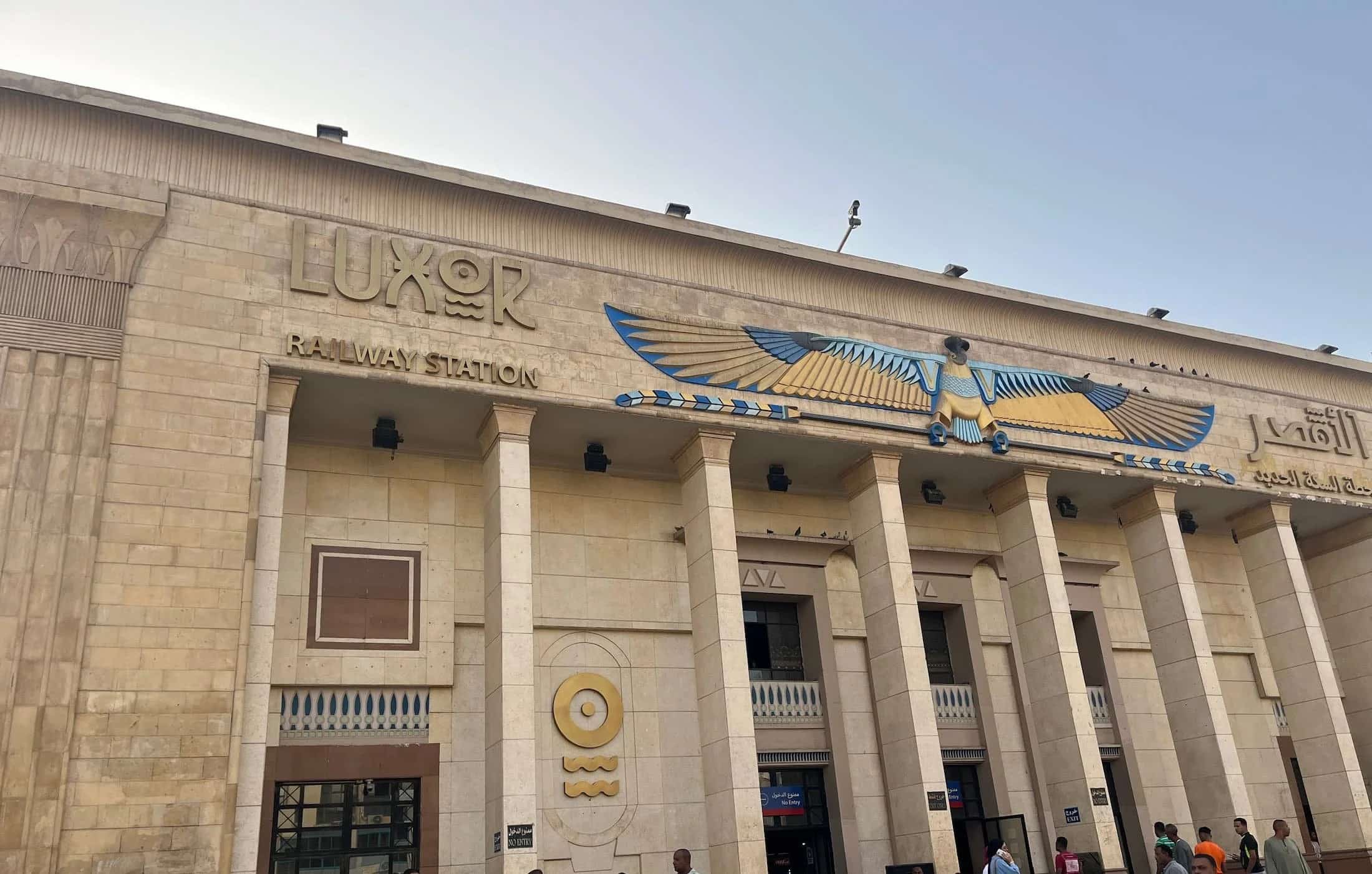Luxor Railway Station in central Luxor, Egypt