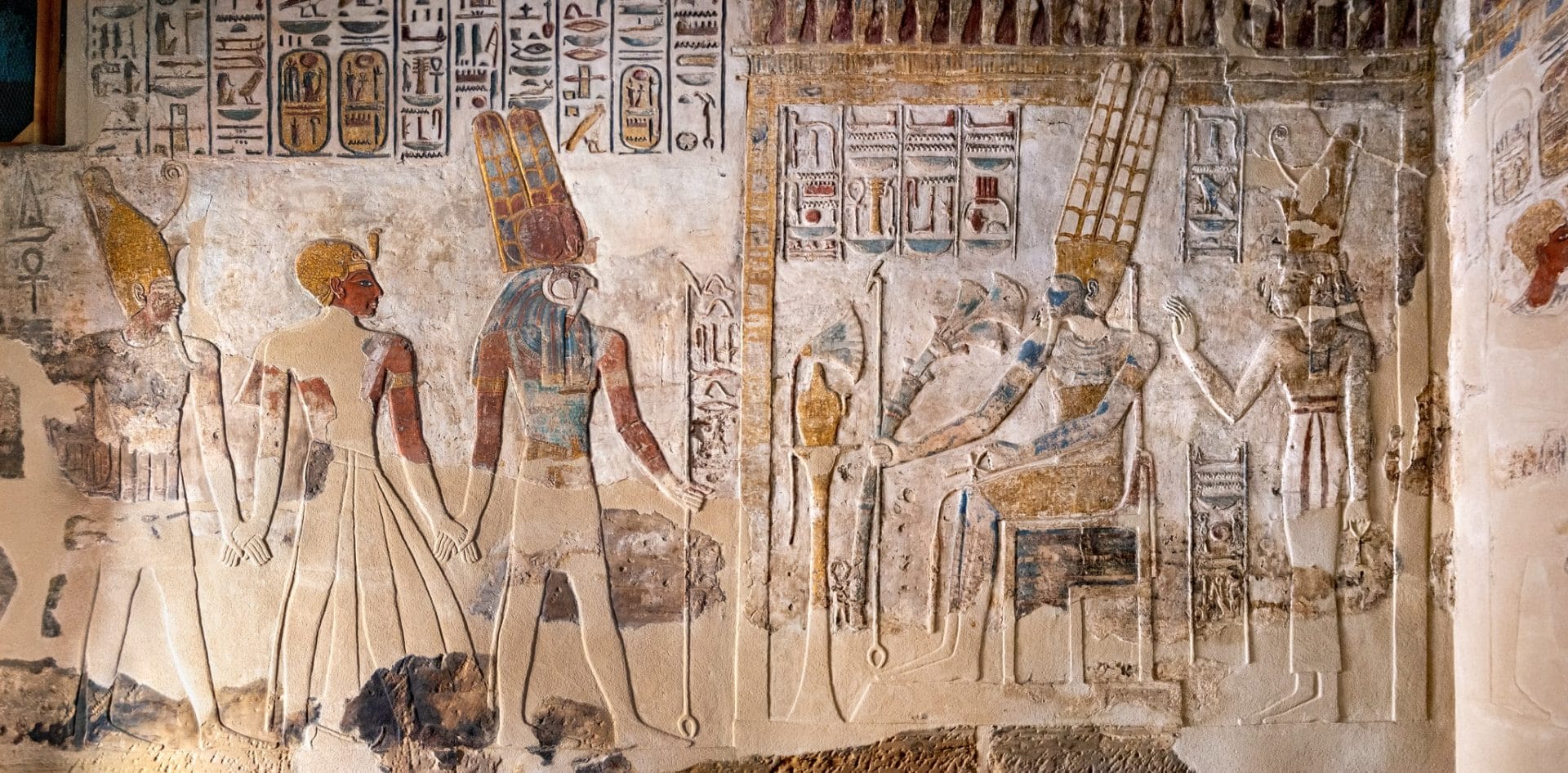 The Temple of Khonsu at Karnak, one of the best-preserved complete temples from the New Kingdom