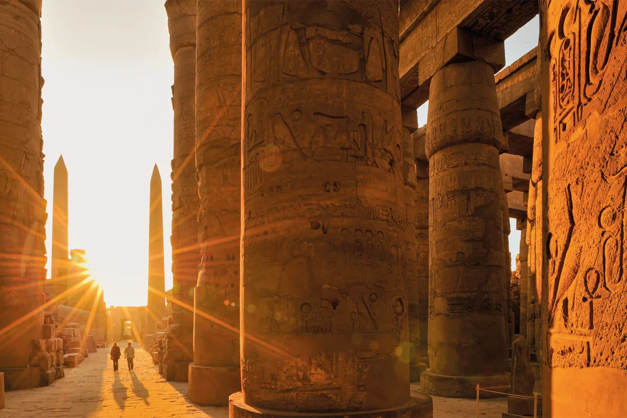 The obelisks of ancient Thebes at Luxor Temple and Karnak